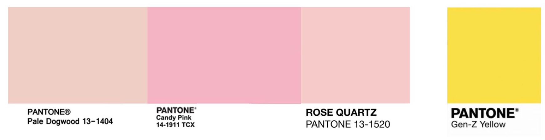 Millenial Pink & Gen Z yellow