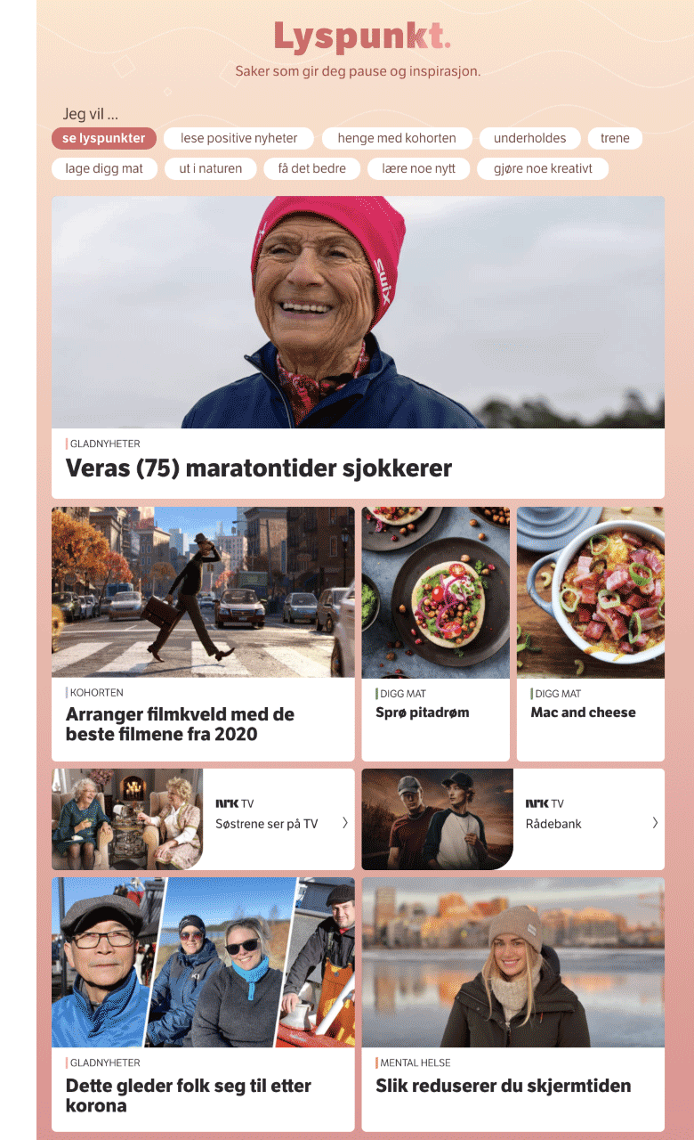 Screenshot of the website