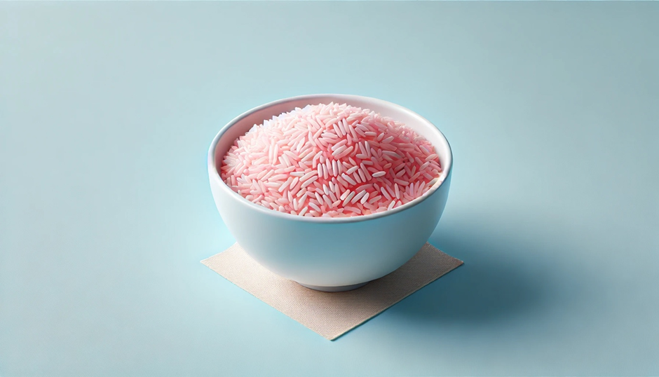 Rice boosted with cow proteines,&nbsp;picture : DALL-E + KB