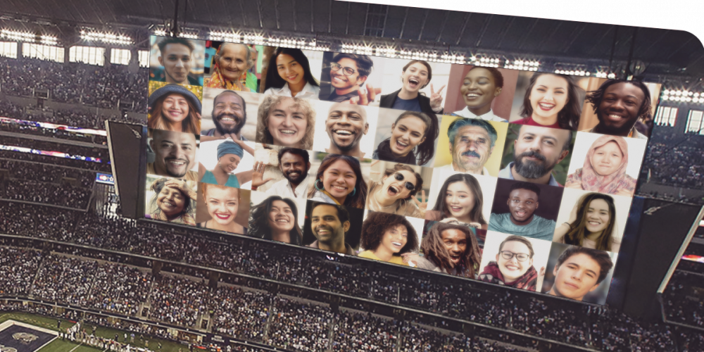 The at-home viewers at a live event.